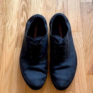 Men’s Prada shoes size 10 in black fabric